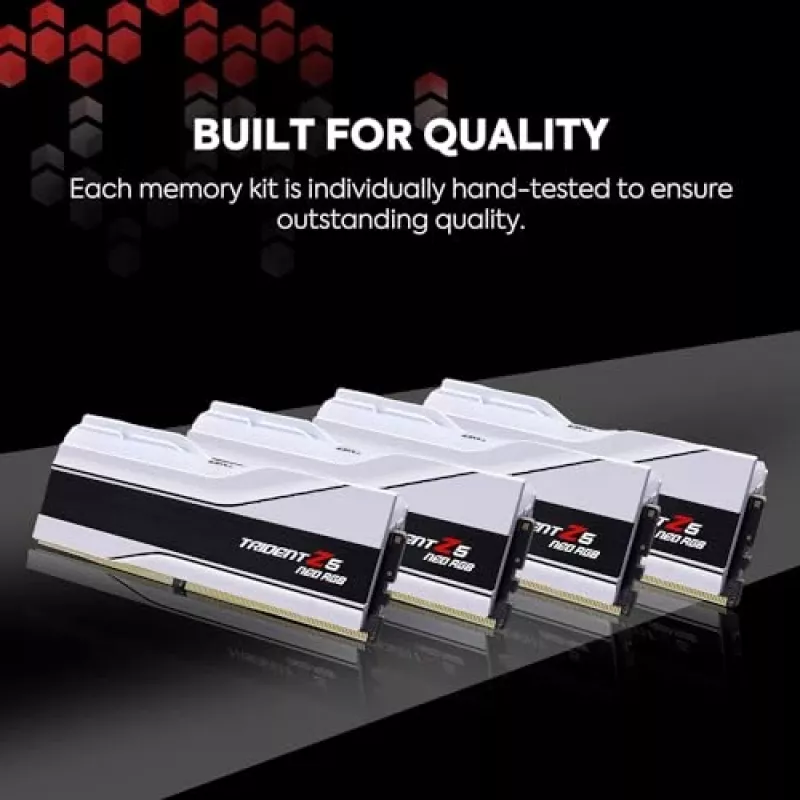 G.Skill Trident Z5 Neo EXPO RGB 64GB (2x32GB) DDR5 PC5-48000C30 6000MHz dviejų kanalų rinkinys