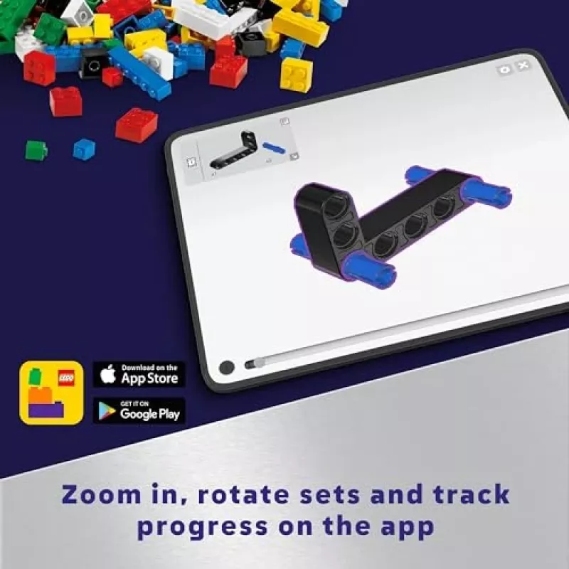 LEGO Technic Žemė ir Mėnulis Orbitėje Kosminiai Žaidimai Vaikams Nuo 10 Metų Saulės Sistemos Konstruktorius su Planetomis