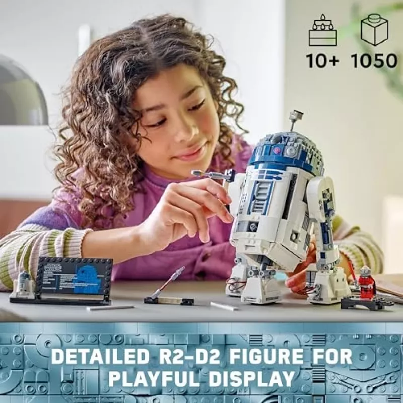 „LEGO“ surenkamas droidas R2‑D2 rinkinys 75379 — 1 050 detalių, nuo 10 metų, 160×110×240 mm, 0,24 kg