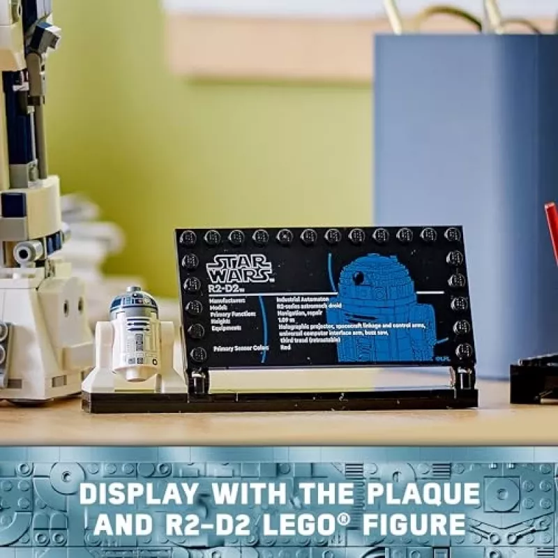 „LEGO“ surenkamas droidas R2‑D2 rinkinys 75379 — 1 050 detalių, nuo 10 metų, 160×110×240 mm, 0,24 kg