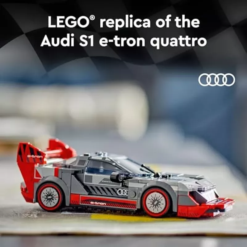 Lego Speed Champions 76921 Audi S1 E-Tron Quattro lenktyninio automobilio konstruktorius
