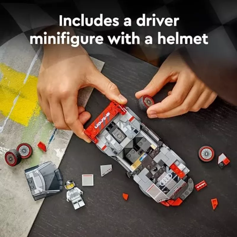 Lego Speed Champions 76921 Audi S1 E-Tron Quattro lenktyninio automobilio konstruktorius