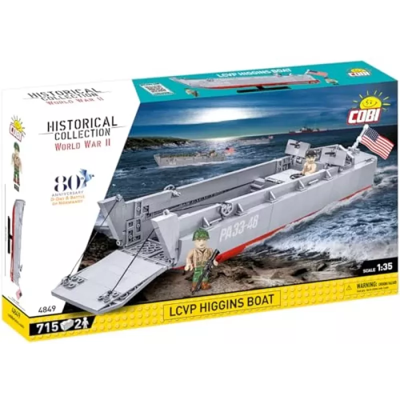 Statybinis rinkinys Cobi LCVP Higgins valtis 715 detalių amžius 8+