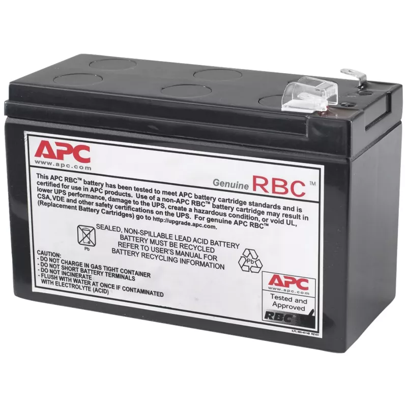 APC baterijos keitimo kasetė APCRBC110 (OEM), Sandari švino rūgštis (VRLA), 1 vnt., 84 VAh, Juoda, RoHS, 2.5 kg