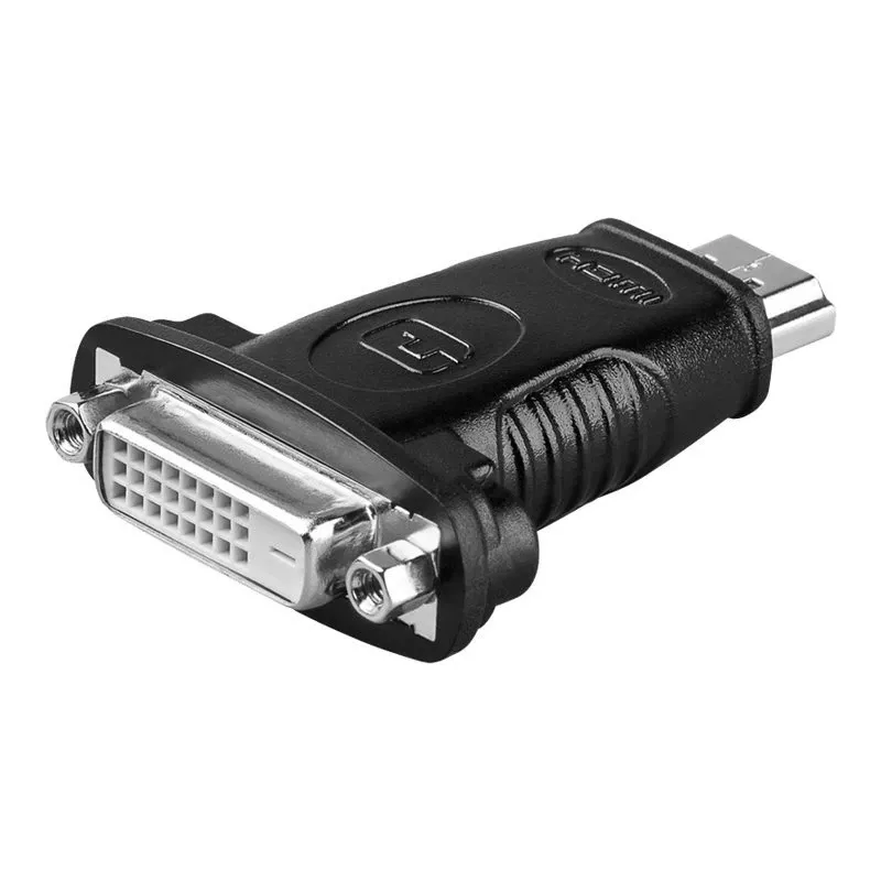 Wentronic Goobay HDMI™ / DVI-D adapteris, HDMI standartinis kištukas (A tipas), juodas - 19 kontaktų HDMI™ kištukas > DVI-D (24+1) lizdas (68098)