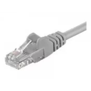 Wentronic Goobay CAT 6 komutacinis kabelis, U/UTP, pilkas, 5 m - CCA vario mišinys (68419)