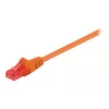Wentronic Goobay - komutacinis kabelis - RJ-45 (V) į RJ-45 (V) - 1 m - UTP - CAT 6 - Formuotas, be užkabinimų - Oranžinis (95262)