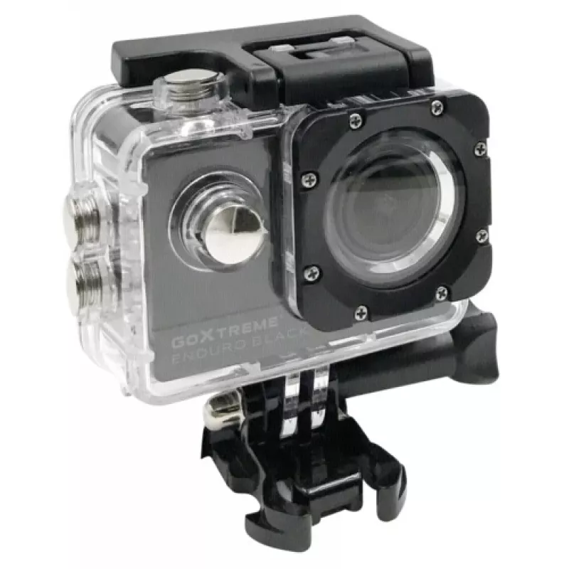 Easypix GoXtreme Enduro Juoda - Veiksmo kamera - tvirtinama - 4K / 30 fps - 8,0 MPix - Wi-Fi - povandeninė iki 30 m - Juoda