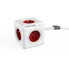 Allocacoc PowerCube Extended - 1,5m - Pilka - Raudona - 220 - 240V (PowerCube Extended 1,5M R)