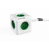 Allocacoc PowerCube Extended Type E maitinimo ilgintuvas 1,5 m 5 kintamosios srovės lizdai vidaus patalpoms žalias