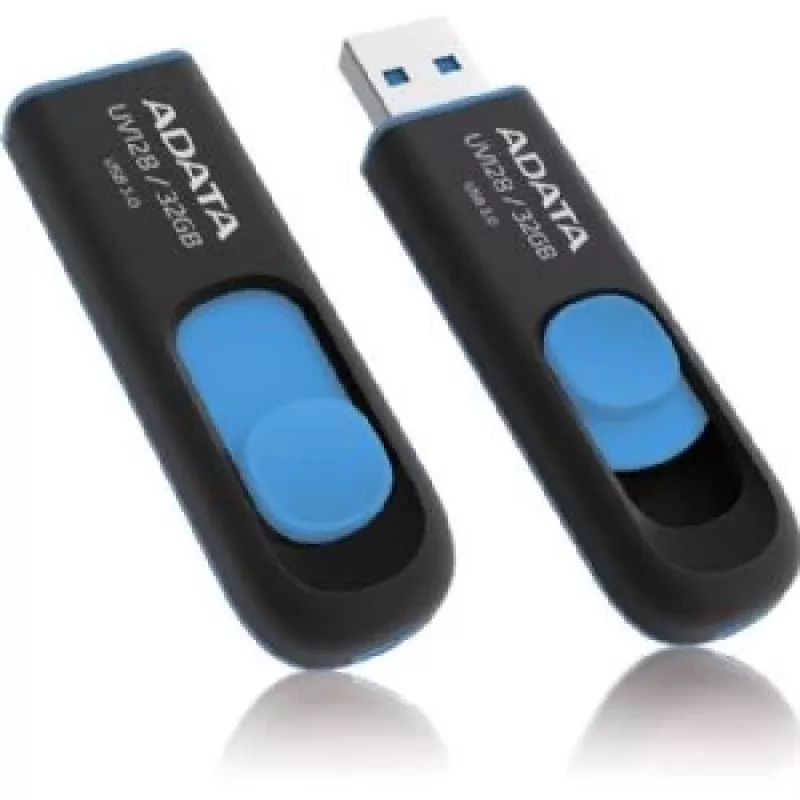 ADATA DashDrive UV128 32GB USB atmintinė USB Type-A 3.2 Gen 1 (3.1 Gen 1) Juoda, Mėlyna