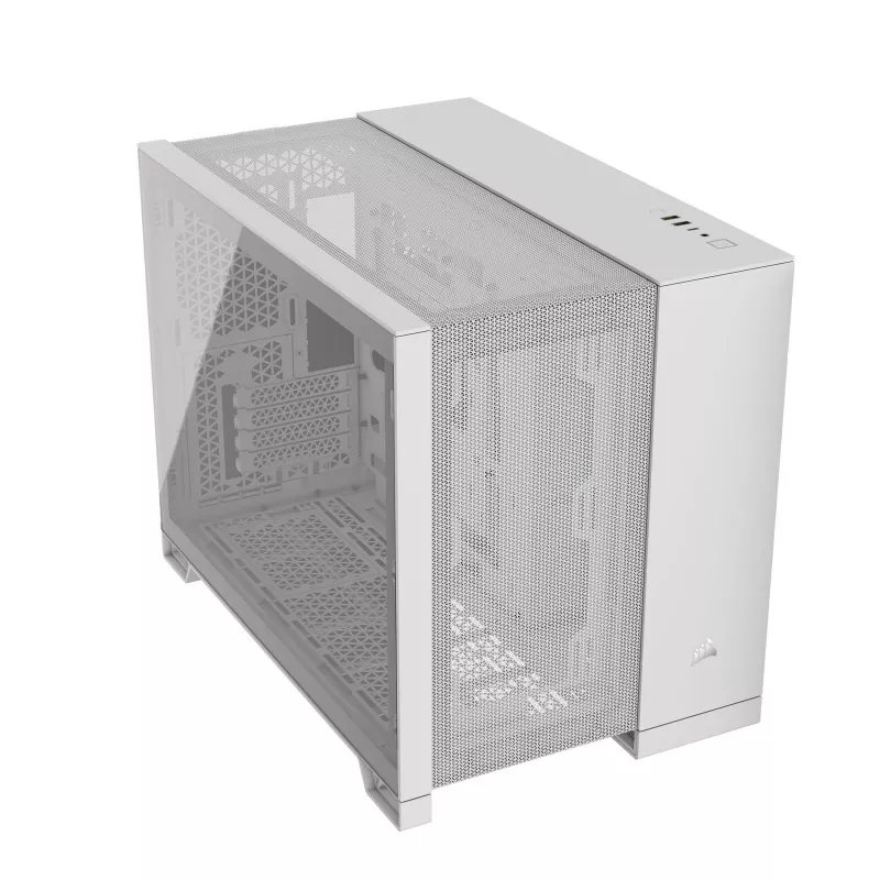 Corsair 2500D AIRFLOW Micro ATX dviejų kamerų PC korpusas – baltas CC-9011264-WW