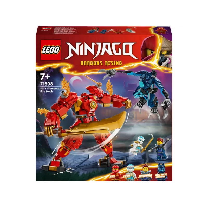 LEGO NINJAGO rinkinys 71808 — 322 dalys, 4 minifigūrėlės, aukštis 160 mm, amžius 7+