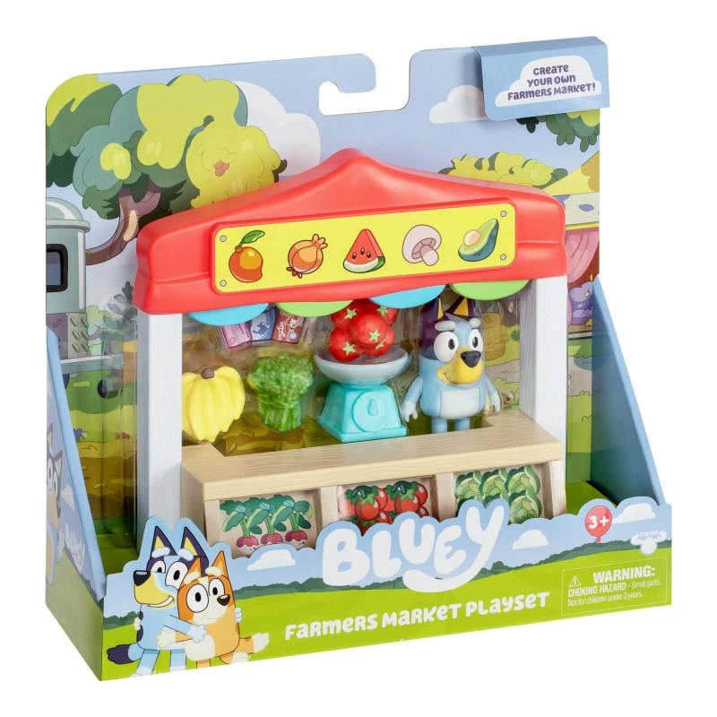 Žaislų figūrėlių rinkinys TMTOYS Mini Bluey Grocery store BLU17555 – mini personažų rinkinys