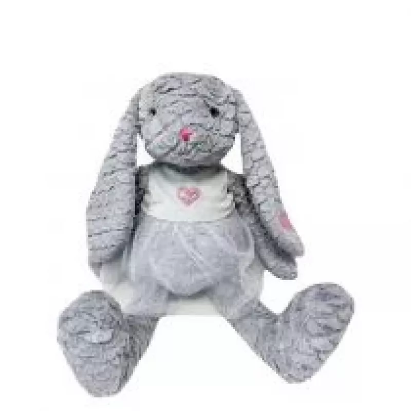 Minkštas žaislas Plush Toy TULILO Mascot Rose Bunny 32 cm pilkas - pliušinis triušis 32 cm