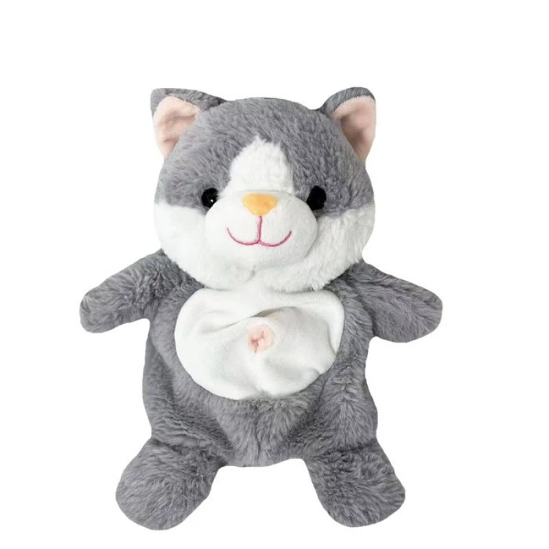 Pliušinė katės lėlytė TULILO 9343, rankinė lėlė, 26 cm, minkštas žaislas