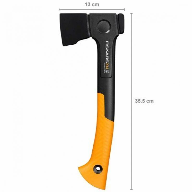 Fiskars 1069102 X14 kirvis 355 mm 750 g kaltinės plieno geležtė ergonomiška rankena