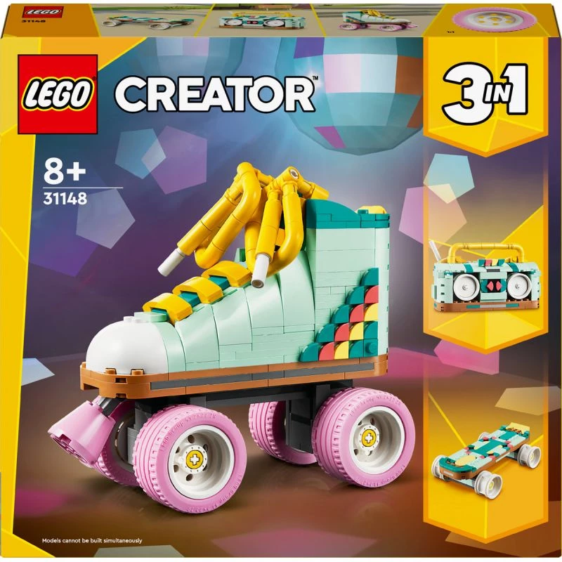 LEGO Creator konstruojami retro riedučiai, rinkinys 31148, 2-in-1 modelis, 342 dalys, 140×160×70 mm
