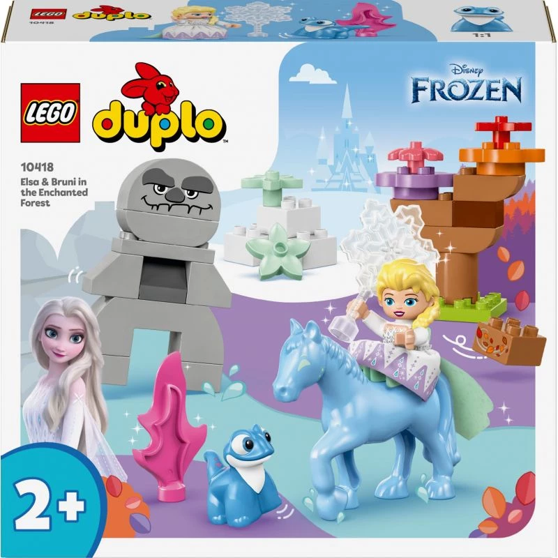 LEGO DUPLO žaidimų rinkinys 10418 — Disney Elsa ir Bruni Užburtame miške, 31 detalė, 2+ metų