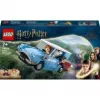 LEGO Harry Potter Skraidantis Ford Anglia automobilio žaislas 7 metų ir vyresniems vaikams, berniukams ir mergaitėms, pastatomas modelis su Roniu Vizliu minifigūrėle ir Hedviga