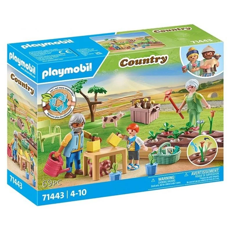 Playmobil 71443 Kaimas: Daržovių sodas su seneliais