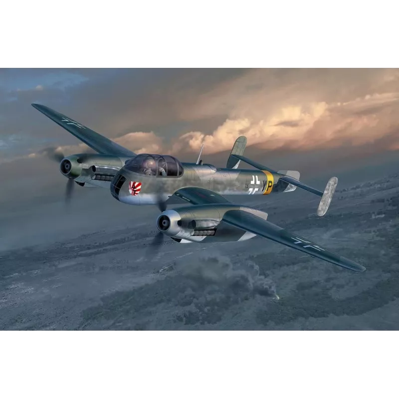 Plastikinis modelio rinkinys REVELL Arado AR-240 1/72 masteliu — orlaivio surinkimo modelis