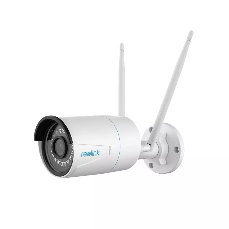 Reolink W320 - 5MP lauko apsaugos kamera, 2.4/5 GHz Wi-Fi, asmens/transporto priemonės/gyvūno aptikimas, 100 pėdų naktinis matymas