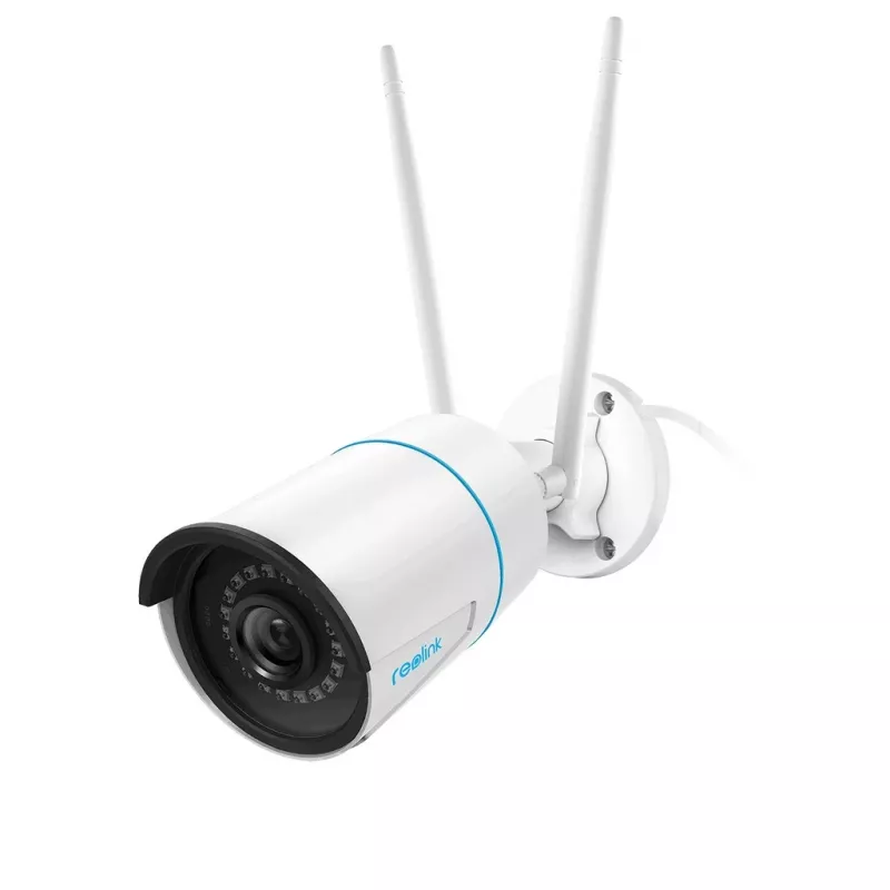 Reolink W320 - 5MP lauko apsaugos kamera, 2.4/5 GHz Wi-Fi, asmens/transporto priemonės/gyvūno aptikimas, 100 pėdų naktinis matymas