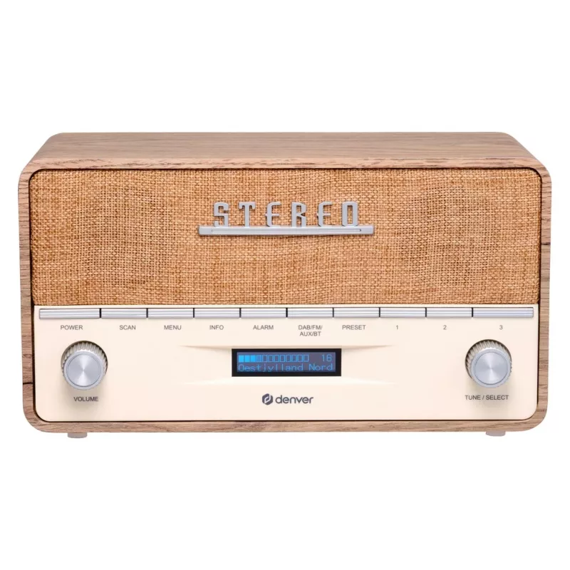 Nešiojamasis radijas Denver DAB-36LW skaitmeninis imtuvas DAB+ 5W LCD