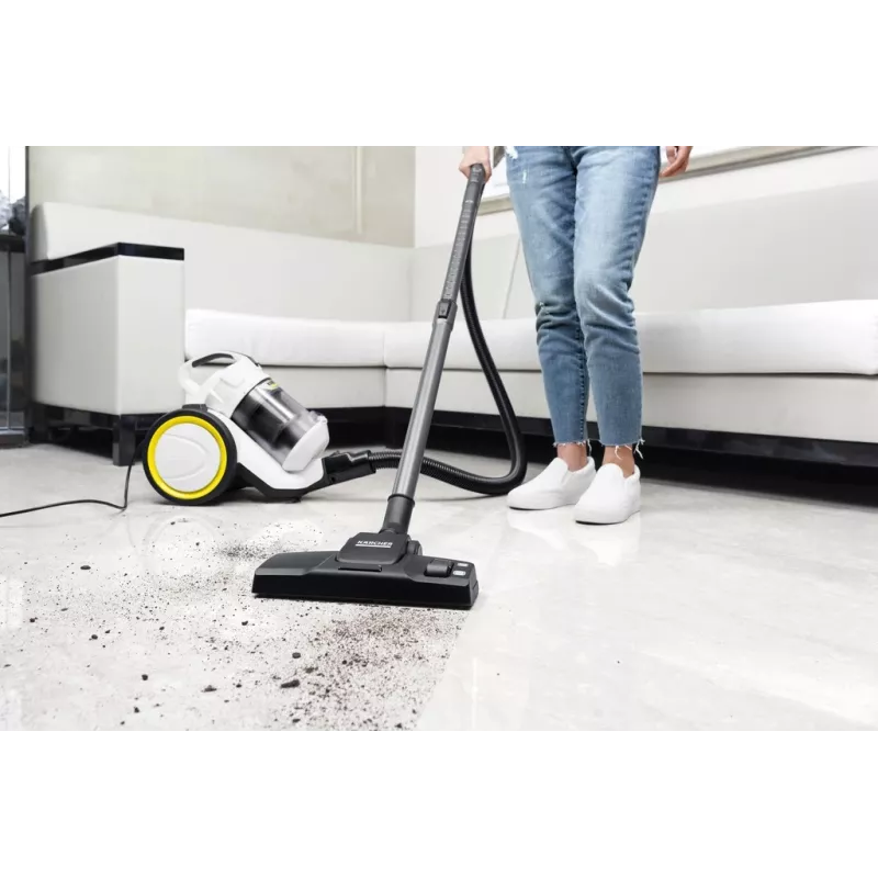 Cikloninis dulkių siurblys Karcher VC 3 — sausas valymas namuose, 700 W, 0,9 L be maišelio, HEPA 13, teleskopinis vamzdis, 1,5 m žarna