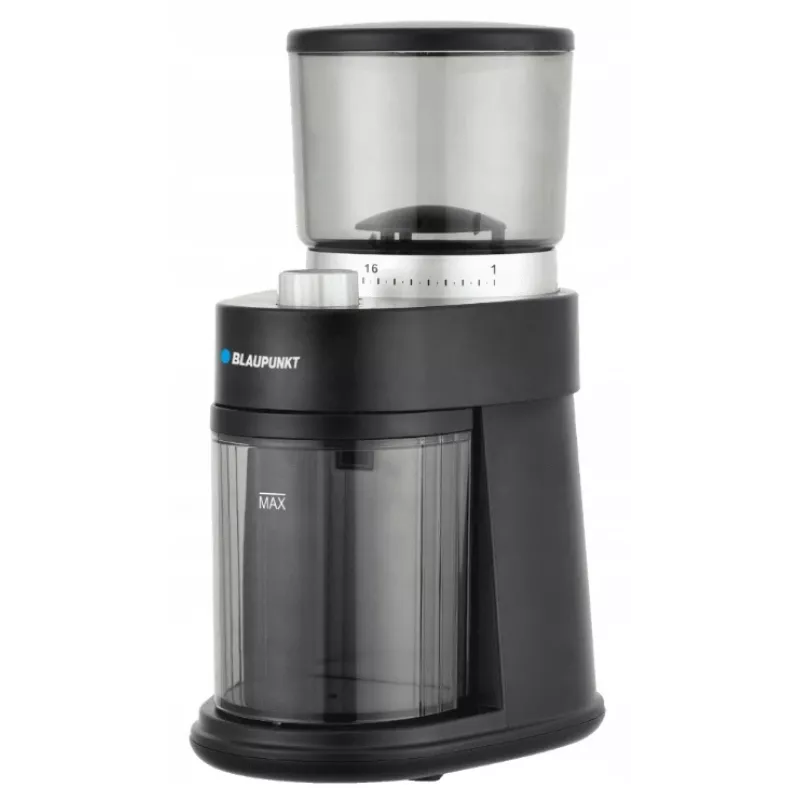 Mentelinis kavos malūnėlis BLAUPUNKT FCM501 — 250 g pupelėms, 180 g maltai kavai, 120 W, sidabrinis