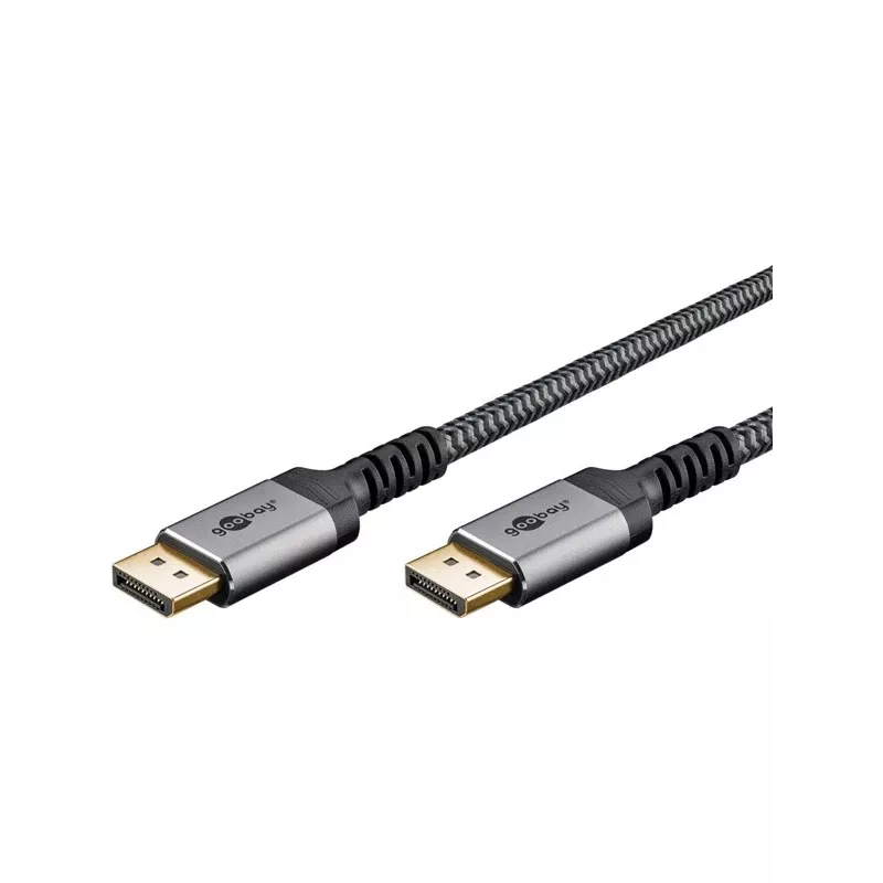 Pro Displayport 1.4 Sleeved - kabelis Wywietlacza - 2m - Juoda