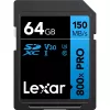 SDXC „flash“ atminties kortelė „Lexar“ 64 GB UHS-I 800xPRO — Class 10, U3, V30, 150 MB/s