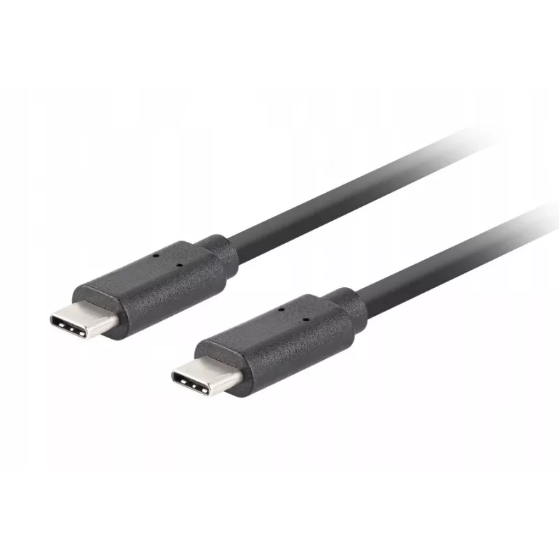 USB C į C kabelis LANBERG CA-CMCM-32CU-0018-BK USB 3.2 Gen 2, 1,8 m, juodas, 100 W PD, 4K vaizdas