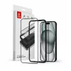 Grūdinto stiklo ekrano apsauga Crong CRG-AB3DAG-IP15 — 9H kietumas, 0,33 mm storis