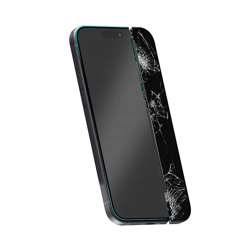 Grūdintas hibridinis stiklo ekrano apsauga Crong, skirta iPhone 15 CRG-NANO-IP61 9H kietumo, atspari įbrėžimams
