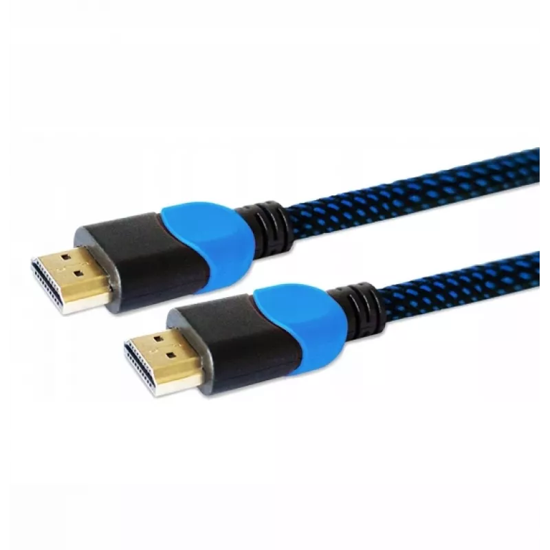 Savio GCL-02 HDMI kabelis 1,8 m HDMI A tipo (standartinis) juoda, mėlyna