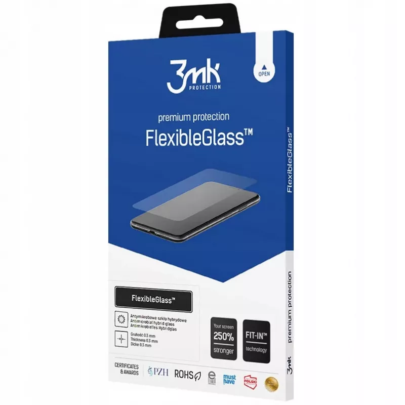 Apsauginis stiklas 3mk FlexibleGlass Galaxy S24 Ultra ekranui hibridinis stiklas