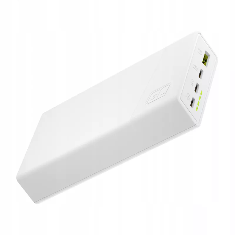 Green Cell Powerbank 20000mAh 22.5W White PowerPlay20s 3x USB-C PD QC 3.0