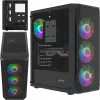Korpusas Fury Shobo SH4F su RGB langu ir 4 ventiliatoriais MIDI kompiuteriui