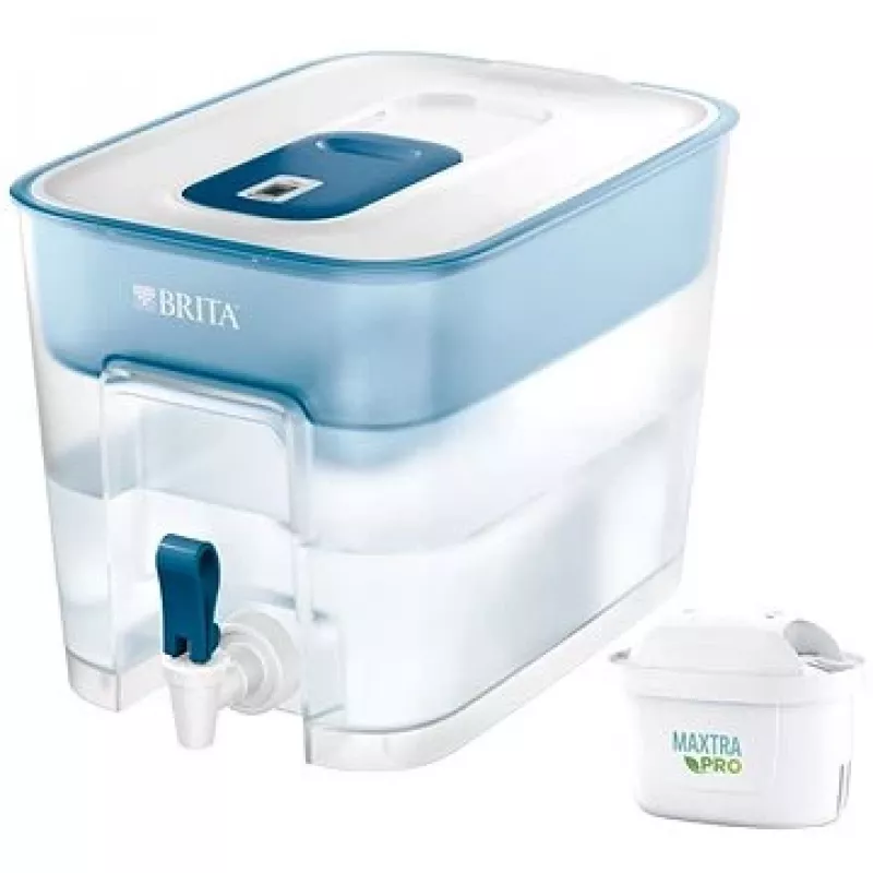 Vandens filtro dozatorius BRITA FLOW MAXTRA PRO Pure Performance — 8,2 l, mėlynas, 220×214×304 mm