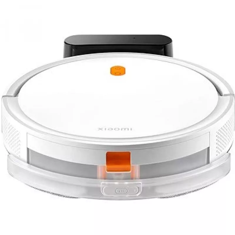 Robot vacuum Xiaomi E5 White — 2000 Pa suction, 2600 mAh battery, 110 min runtime, 0.4 L dustbin, wet mopping