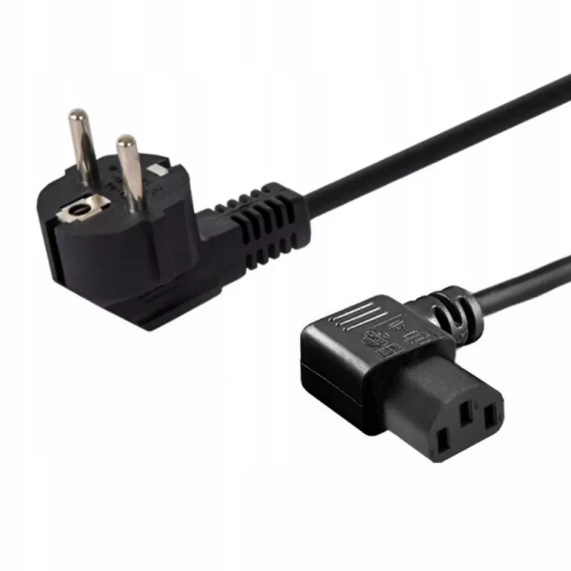 Maitinimo kabelis SAVIO CL-115 IEC C13 į kištuką, 1,2 m, juodas