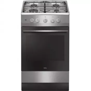 Viryklė Amica, 57GGH4.23ZPF Xx, dujinė, ekstruduota, nerūdijantis plienas, 50 cm