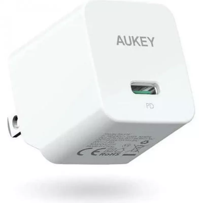 Mini tinklo įkroviklis PA-Y20S baltas 1xUSB-C 20W PD Power Delivery