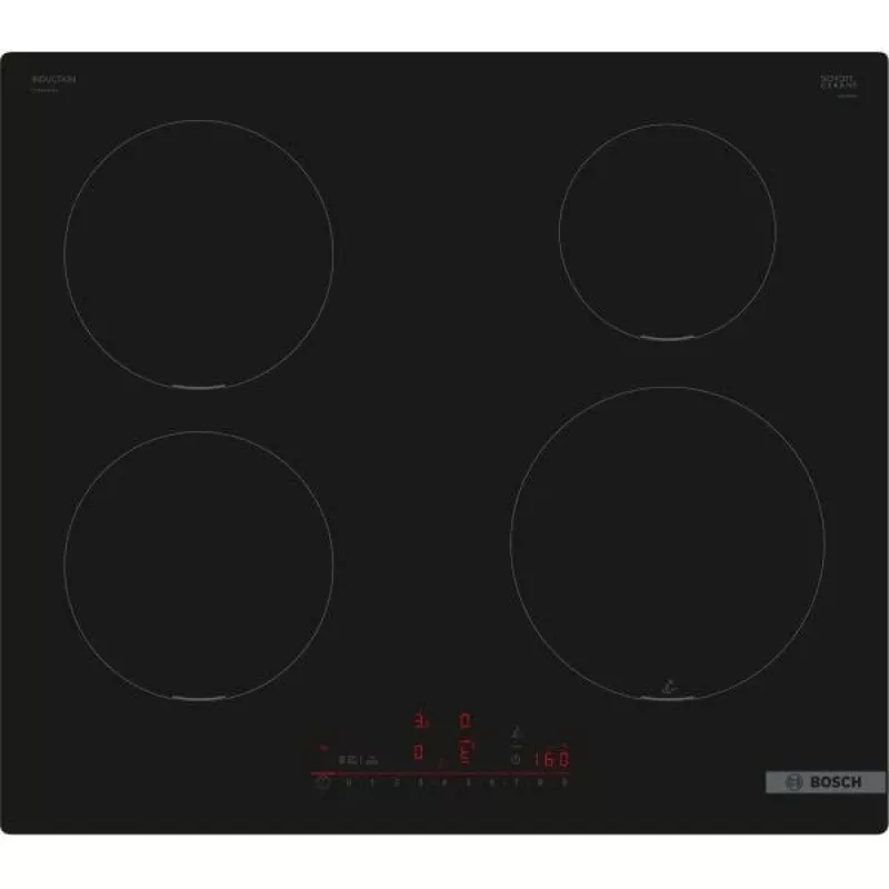Built-In Hob Bosch PUE611HC1E, Induction, 4 Cooking Zones, PerfectFry Plus, Home Connect, Galia Boost , 60cm, Juoda