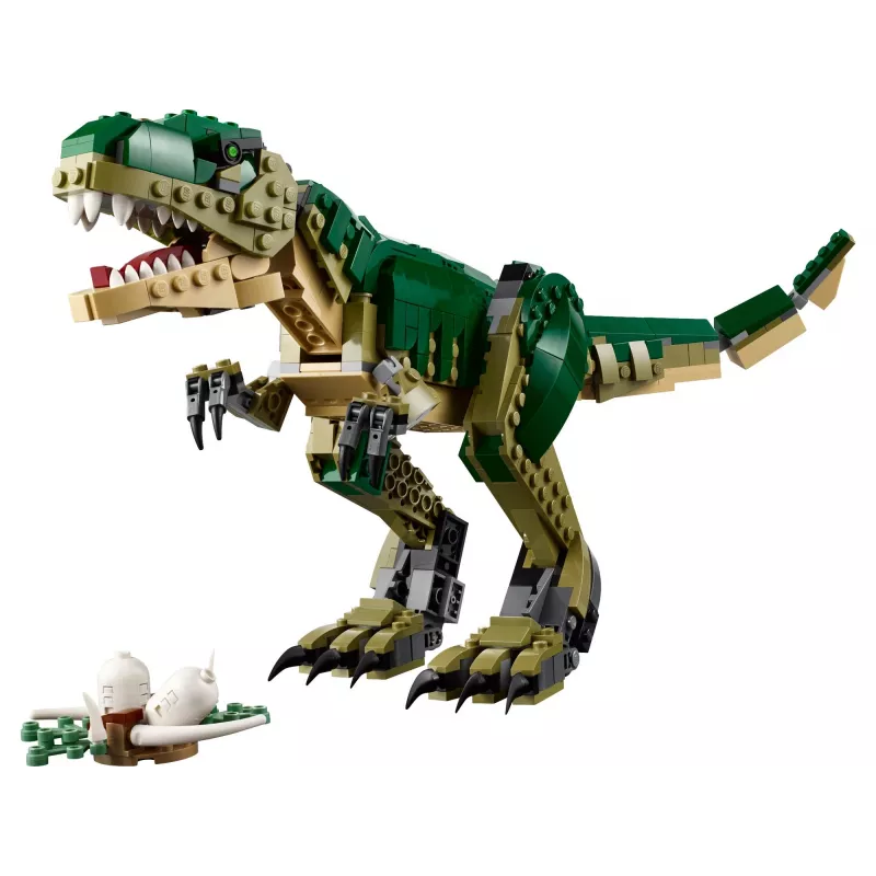 Konstruktorius LEGO Creator 3-in-1 T.Rex statomas modelio rinkinys, 626 vnt., 150 mm aukštis, amžius 9+