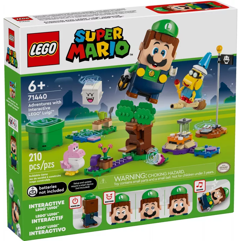 Konstruktorius LEGO 71440 Super Mario Interaktyvi LEGO Luigi figūrėlė, rinkinys