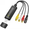 „LogiLink“ USB 2.0 A/V vaizdo griebtuvas. USB A/M į 3xCinch + MiniDIN5/F. Juoda