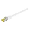Wentronic GoobayCat.7 neapdorotas kabelis komutacinis kabelis, S/FTP (PiMF), baltas, 0,25 m - LSZH be halogenų, varis, RJ45 kištukas (91089)